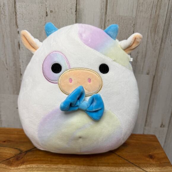 Squishmallows 8" Belozi the Cow Plush Toy Multicolor Washable - Picture 1 of 5
